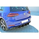 Tuning Vadisi Golf 7,5 R Tampon Uyumlu Difüzör Flap Splitter 2017 2018 2019 Arası Parlak Siyah