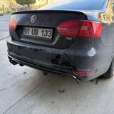Tuning Vadisi Jetta R Difüzör Makyajsız Parlak Siyah 2010 2014 Arası