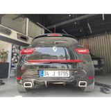 Tuning Vadisi Renault Clio 4 Rs Difüzör Egzoz Görünümlü Sağ Sol Tekli Çıkış Parlak Siyah 2012-2019