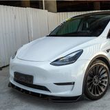 Tuning Vadisi Tesla Model Y Body Kit Ön Yan Difüzör Spoyler Parlak Siyah 5 Parça