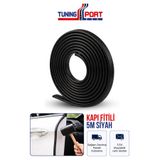 TuningPort 5 Metre Siyah Araç Kapı Fitili Ses Yalıtım Toz Su Geçirmez
