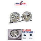 TuningPort 9 cm Yuvarlak Sis Lambası Universal Oto Sis Farı Güçlü Aydınlatma