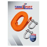 TuningPort ARAÇ ÇEKME HALATI KUMAŞ 2 TON 2,5 METRE TURUNCU