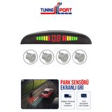 TuningPort Ekranlı Park Sensörü 22 mm Gri Set Geri Görüş Park Sensörü Seti