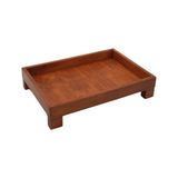 TUN'S WOODS Ayaklı Stand Tepsi 33CM x 23CM Genişlik, 6cm Yükseklik