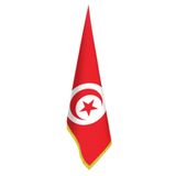 Tunus Bayrağı -Ofis-Makam-Toplantı Odaları - Saçaklı Makam Bayrağı