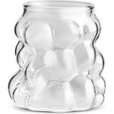 Tuppee Bubble Desenli Kahve Yanı Su Bardağı Cam Bardak Seti 90 cc - 6 Adet - 90 ml