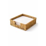Tuppee Rattan Hasır Peçetelik 17.5x17.5x6.5 cm – Standart Peçete Uyumlu Dekoratif Sunumluk