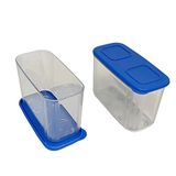 Tupperware 2'li 715 ml Şeffaf Mavi Buzdolabı Kabı