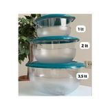 Tupperware 3.5 Lt, 2 Lt Ve 1 Lt Kristal.