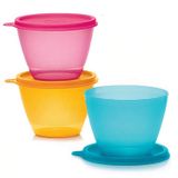 Tupperware 3'lü Renkli Buzdolabı Kapları