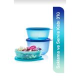 Tupperware 3`lü Saklama Ve Servis Kapları 1 Lt - 1,5 Lt , 2 Lt