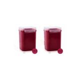 Tupperware 5.5 lt Bordo Özel Kare Saklama Kabı
