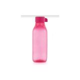 Tupperware 500 ml Pembe Eco Şişe Kare Suluk Hafif ve Dayanıklı Yapı ile Taşınabilir