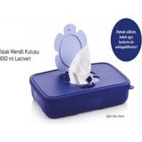 Tupperware 650 ml Lacivert Islak Mendil Kutusu Çok Amaçlı Kullanım ve Sızdırmaz Tasarım