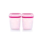 Tupperware Alaska 2x1.1 lt Pembe Saklama Kabı Seti