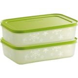 Tupperware Alaska 2x1 lt Yeşil Saklama Kabı