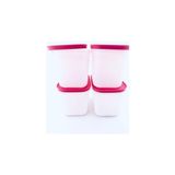 Tupperware Alaska 4x1.1 lt Pembe Saklama Kabı