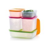 Tupperware Alaska 5'li Derin Dondurucu İçin Saklama Kabı Seti Dayanıklı Materyal ve Kapasite