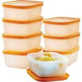 Tupperware Alaska Buzdolabı Saklama Kabı 8 x 450 ml Mumya Tipi Soğuk Hava Geçişine Dayanıklı Set