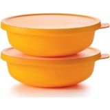 Tupperware Aloha 2'li 450 ML Turuncu Saklama Kabı