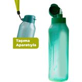 Tupperware Aquavibe Pipetli Su Şişesi Matara 1.2 L Gizemli Yeşil