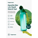 Tupperware Aquavibe Şişe 1.2L pipetli gizemli yeşil (mutfak kamp öteberi mağazası