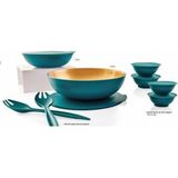 Tupperware Berrak Yeşil-Gold Saklama Kabı 7'li Set - 1 Adet