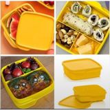 Tupperware Bölmeli Beslenme Kabı 550 ml Sarı