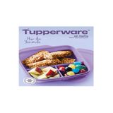 Tupperware Bölmeli Beslenme Kutusu Kare 550ml Mor