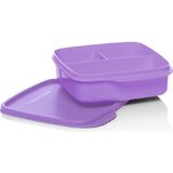 Tupperware Bölmeli Beslenme Kutusu Kare 550ML Sorbe - 550 ml - Mor