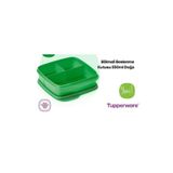 Tupperware Bölmeli Beslenme Kutusu Kare 550ml Yeşil