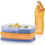 Tupperware Bölmeli Beslenme Kutusu Seti 2’li Sızdırmaz Tasarım ve Dayanıklı Yapı ile Portatif Kullanım