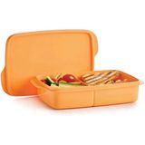 TUPPERWARE BÖLMELİ BESLENME KUTUSU TURUNCU