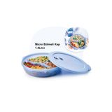 Tupperware Bölmeli Mikrodalga Fırın Isıtma Kabı 1.4 Lt Mikro Tabak YENİ RENK