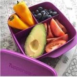 Tupperware Bölmeli Mor Beslenme Kabı - Renkli