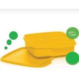 Tupperware Bölmeli Sarı 500 ml Beslenme Kutusu