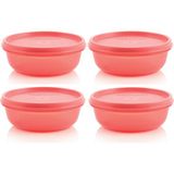Tupperware Buzdolabı Saklama Kabı 4X300 ml Şeker Kaplar Hsgl - Somon