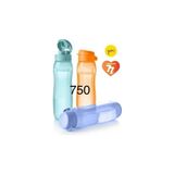 Tupperware Çok Renkli Suluk 750 ml Plastik Materyal 3 Adet Taşınabilir ve Dayanıklı Yapı