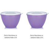 Tupperware Derin 2x1.9 lt Saklama Kabı