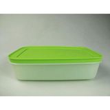 Tupperware Dondurucu Kabı 1,0 L Beyaz Yeşil G36 Buz Kristali Düz Buz Kristali P 17849