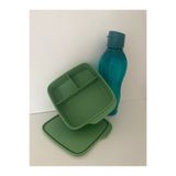 Tupperware Eco Doğa Şişe Bölmeli 750 ml Gizemli Yeşil Beslenme Kabı