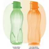 Tupperware Eco Şişe 500 ml 2’li Set Eco Şişe 500ML Orman Yeşili + Eco Şişe 500ML Kolay Kapak Portaka