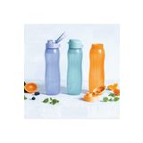 Tupperware Eco Şişe 750 ml İnce 3 lü Matara Suluk Set Kolay Kapak Mor Mavi Turuncu Set