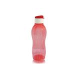 Tupperware Eco Şişe 750 ml Kırmızı Beyazlı Kapaklı Matara Suluk Kolay Kapak