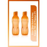 Tupperware Eco Şişe Kolay Kapak Suluk Ve Matara Papaya 2'li 750ml