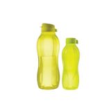 Tupperware Eco Şişe Sarı Vidalı Kapak 750ML ve Kolay Kapak 1.5 Lt Matara Suluk 2 Li Set