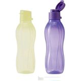 Tupperware Eco Şişe Suluk 500 ml Açık Sarı & Lila 2 Li