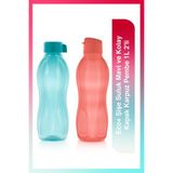 Tupperware Eco+ Şişe Suluk Mavi ve Kolay Kapak Karpuz Pembe 1L 2'li