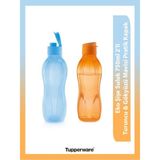 Tupperware Eco Suluk 750 ml Şeffaf Gövde ile Kolay İçerik Takibi 2'li Set